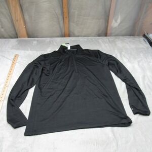 DSG Shirt Mens Medium Black Movement 1/4 Zip Light Pullover Training Top $35 NEW